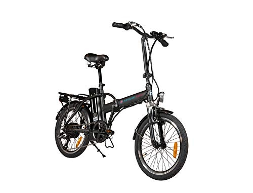 Road Bike : Foldable Electric Bike 250 W Removable Battery Black