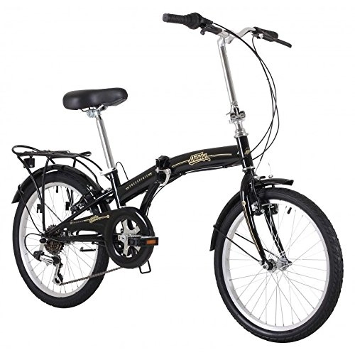 Road Bike : Freespirit Darley 20"Folder Black Bike (Black)