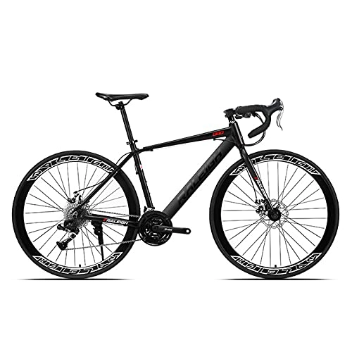 Road Bike : GAOXQ Adult Performance Road Bike, Beginner To Intermediate Bicycle Riders, 700C Wheels, 24 / 27 / 30-Speed Drivetrain black-30 speed