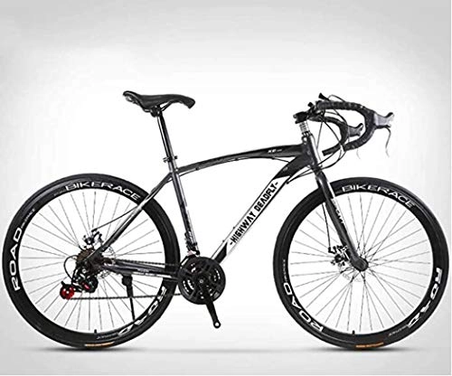 Road Bike : GJQ Racing, bike racing bike 24 speed 26 inch bike double disc brakes bikes, bicycle racing bike, B