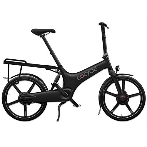 Road Bike : GoCycle G3, Black, Distinctive Version with Mudguards, Light Kit, Luggage Rack and Docking Station / Transport Bag