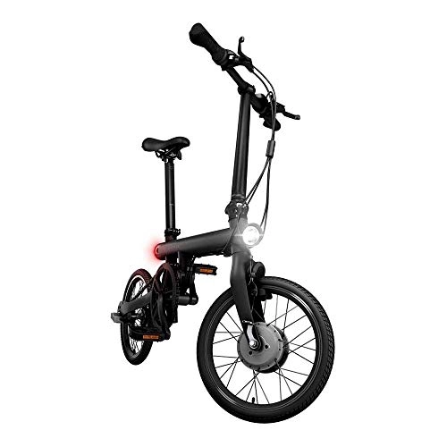Road Bike : GoZhaac Folding EBike with Pedals, Power Assist, and 18650 lithium-ion battery; Electric Bike with 16 inch Wheels and 250W Hub Motor