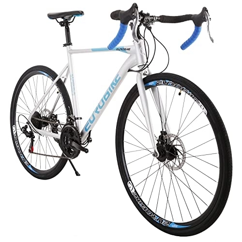Road Bike : Gravel Bikes for Men, YH-XC580 700C Road Bike for Mens, 54cm Frame Bicycle, Commuter Bicycles for Adult (SILVER)