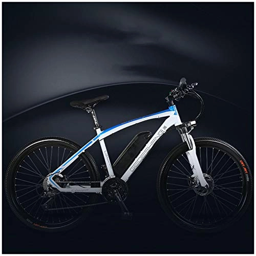 Road Bike : GTYW, Electric, Folding, Bicycle, Mountain, Bicycle, Adult Moped, 26 Inch, Electric Bicycle, (48V10ah 240W) Battery Life 70-90km, White-48V10ah