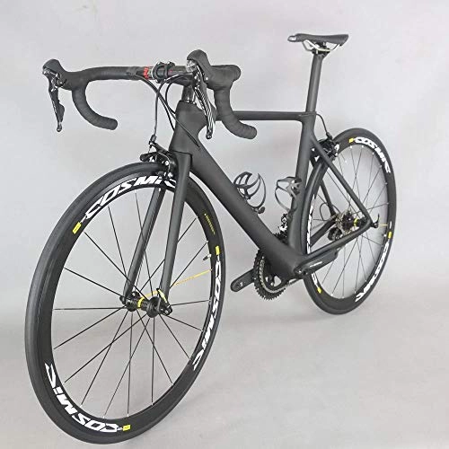 Road Bike : GUIO 700C Carbon Fiber Road Bike Complete Bicycle Carbon Cycling, Shimano R7000, size 50.5cm