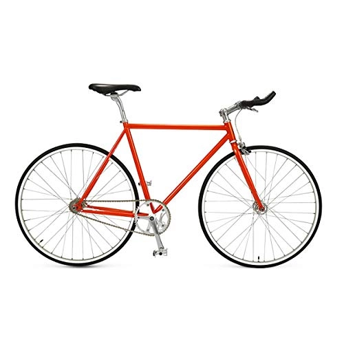 Road Bike : Guyuexuan Bike, Road Racing Bike, Dead Fly Male City Commuter Bike, Adult Student Light Bike, The latest style, simple design (Color : Orange)