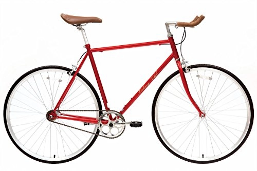 Road Bike : Hackney Club - Single Speed & Fixed Gear / Fixie (Cherry Red)
