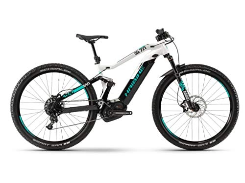 Road Bike : HAIBIKE Sduro FullNine 7.0 29'' Pedelec E-Bike MTB Black / Grey / Turquoise 2019: Size: M