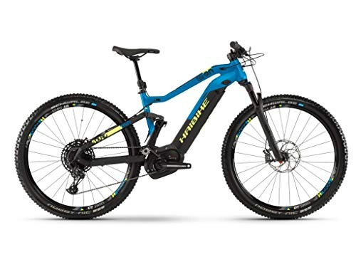 Road Bike : HAIBIKE Sduro Fullnine 9.0 Bosch 500wh 12v Black / Blue Size 40 2019 (eMTB all Mountain)