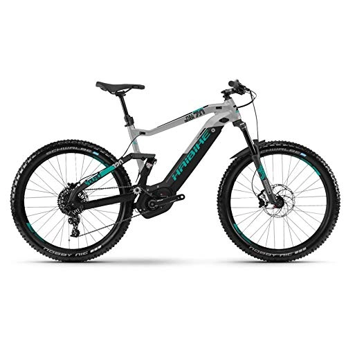 Road Bike : HAIBIKE Sduro FullSeven 7.0 27.5 Inch Pedelec E-Bike MTB Black / Grey / Turquoise 2019: Size: XL