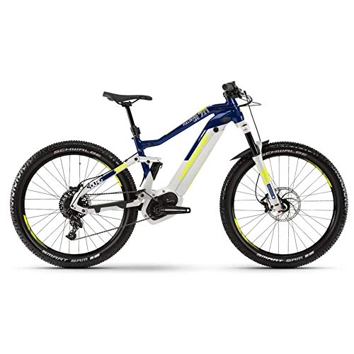 Road Bike : HAIBIKE Sduro FullSeven Life 7.0 27.5 Inch Women's Pedelec E-Bike MTB Grey / Blue / Yellow 2019: Size: XL