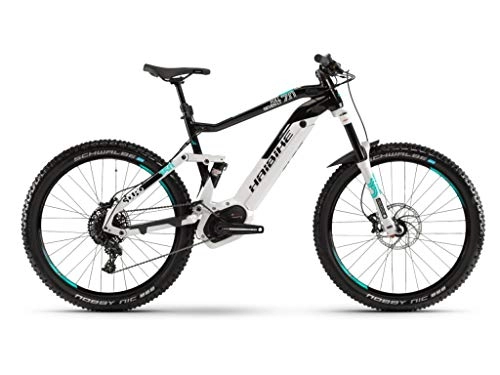 Road Bike : HAIBIKE Sduro FullSeven LT 7.0 27.5 Inch Pedelec E-Bike MTB Grey / Black / Turquoise 2019: Size: XL