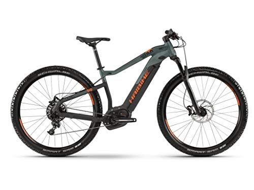 Road Bike : HAIBIKE Sduro Hardnine 8.0 Bosch 500Wh 11v Black / Olive Green Size 40 2019 (eMTB Hardtail)
