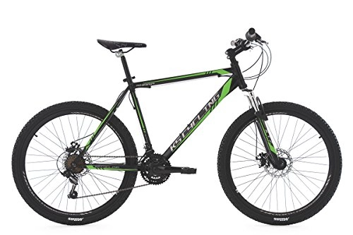 Road Bike : Hardtail Mountain Bike 26" Sharp Black-Green 21 Gear KS Cycling
