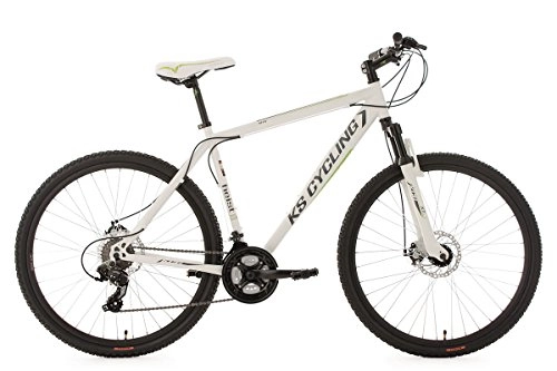 Road Bike : Hardtail Mountain Bike 27, 5" / 650B Heist White 21 Gear KS Cycling