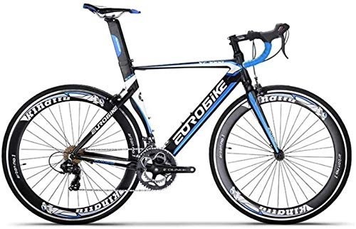 Road Bike : HCMNME durable bicycle Adult Road Racing Race Bike, Teenage Student City Freestyle Bicycle, Mountain Bikes, Competition Wheels, 14 speed Alloy frame with Disc Brakes (Color : C)