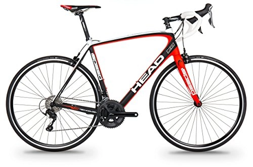 Road Bike : Head - Carbon road bike Speed model 28 inch, matte black / red, 55cm