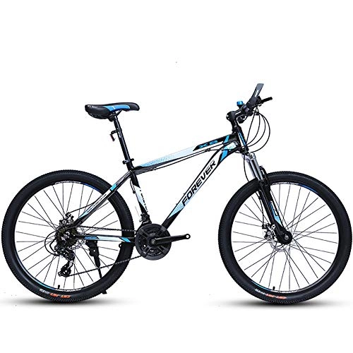Road Bike : HECHEN Bicycle - Adult 21 / 24 speed off-road mountain bike - 26 inch men and women spoke wheel mobile student bicycle, 26in21speedblue