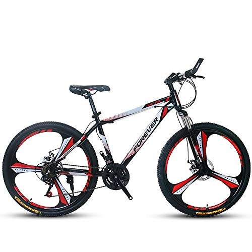 Road Bike : HECHEN One-wheel shift bicycle - Adult 21 / 24 / 27 / 30 speed mountain bike - 24 and 26 inch male and female students bicycle, 26in27speedred
