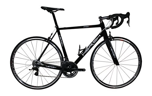 Road Bike : Hersh Unisex_Adult Rennrad Speed Race Bike, Carbon Black, L