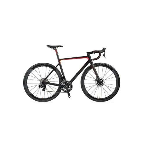 Road Bike : HESNDzxc Bicycles for Adults Road Bike Front and Rear Disc Brakes for Outdoor Off-Road and Urban Commuting (Color : Red1)