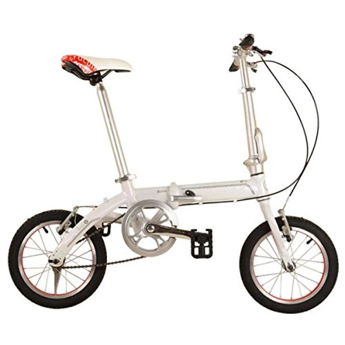 Road Bike : High-end Folding Bike Aluminum Bike Adult Cycling Bicycle Cycling Mountain Bike Children's Bicycles, White-18in