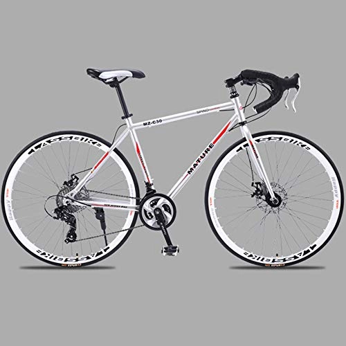 Road Bike : hj 700C Aluminum Alloy Road Bike 21 27And30speed Road Bicycle Two-Disc Sand Road Bike Ultra-Light Bicycle