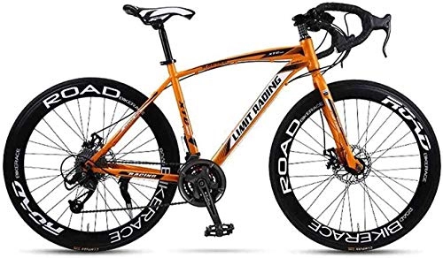 Road Bike : hskol Mountain Bike Bicycle Adult Road Racing Race Bikes Double Disc Brake City Freestyle Bicycles Teenage Student Competition Wheels