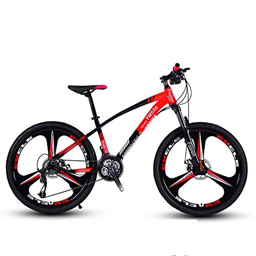 Road Bike : Huoduoduo Bike, Mountain Bike, 26 Inch 24-Speed, Material High Carbon Steel, Front And Rear Mechanical Disc Brakes, Non-Slip Tires