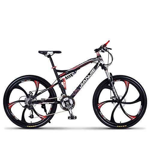 Road Bike : Huoduoduo Bike, Mountain Bike, 26 Inch 24-Speed, Material High Carbon Steel, Front And Rear Mechanical Disc Brakes, Non-Slip Tires, Natural