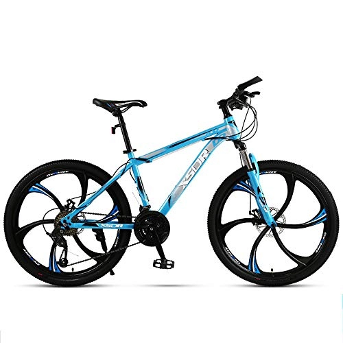 Road Bike : Huoduoduo Bike, Mountain Bike, 26 Inch 27-Speed, Material High Carbon Steel, Front And Rear Mechanical Disc Brakes, Non-Slip Tires, Natural