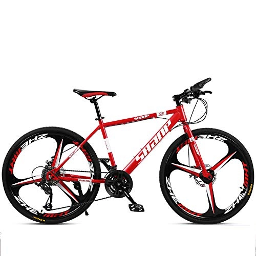 Road Bike : Huoduoduo Bike, Mountain Bike, 26 Inch 30-Speed, Material High Carbon Steel, Front And Rear Mechanical Disc Brakes, Non-Slip Tires