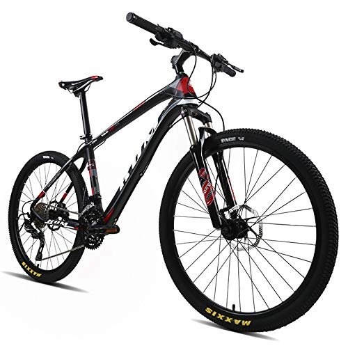 Road Bike : Huoduoduo Bike Mountain Bike Carbon Fiber 26 Inch Ultra Light 27 Speed Oil Brake Bike For Men And Women