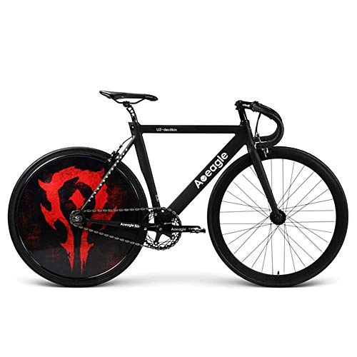 Road Bike : Huoduoduo Bike, Road Bike, LED Light Hyun Cool Rear Wheel, Built-In Rechargeable Lithium Battery, Aluminum Alloy Frame, Rugged Wheel Cover, The Vehicle Weighs Only 9.9Kg, Car Length 160Cm High 80Cm