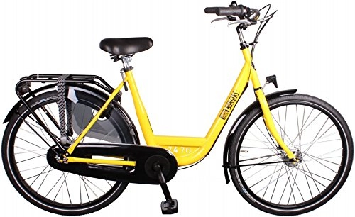 Road Bike : ID Personal 26 Inch 50 cm Woman 3SP Roller brakes Yellow