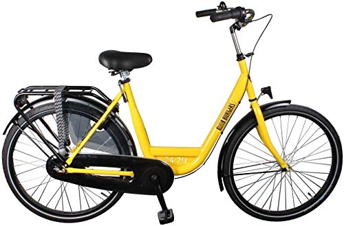 Road Bike : ID Personal 26 Inch 50 cm Woman 7SP Coaster Brake Yellow
