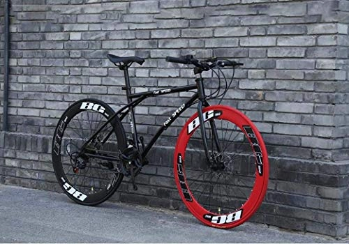 Road Bike : JIAWYJ YANGHAO-Adult mountain bike- Men's and Women's Road Bicycles, 24-Speed 26-Inch Bikes, Adult-Only, High Carbon Steel Frame, Road Bicycle Racing, Wheeled Double Disc Brake Bicycles YGZSDZXC-04