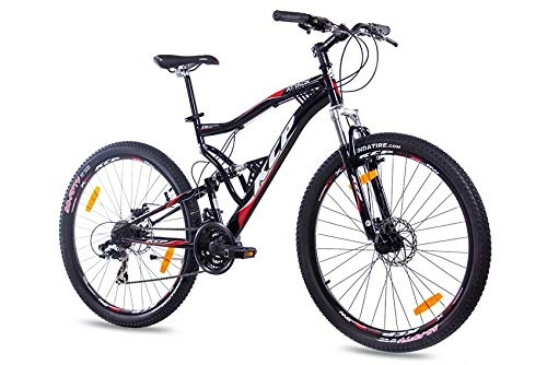 Road Bike : KCP Attack 27.5-inch unisex mountain bike with 21 gears Shimano TX, black