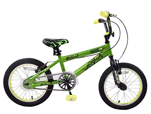 Road Bike : Kent Fade 16" Wheel BMX Boys Kids Bike Green / Yellow Bicycle Age 5+