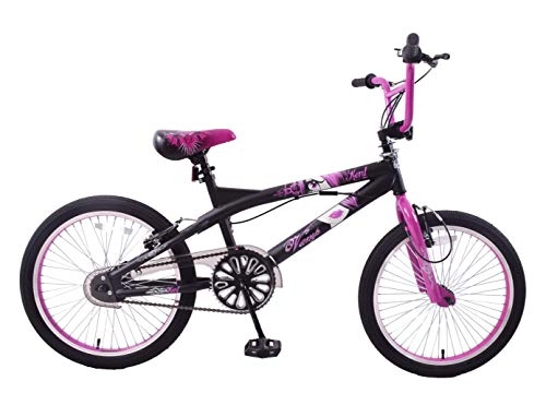 Road Bike : Kent Vamp 20" Wheel Freestyler BMX Bike Girls 360 Gyro Rotor Black / Purple Age 7+