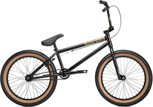Road Bike : Kink BMX Curb Complete Bike 2019 Matt Black Goldschlager 20 Inch