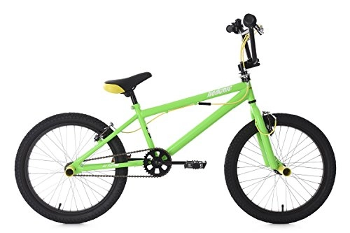 Road Bike : KS Cycling Freestyle BMX Bike 20" Hedonic Green-Yellow