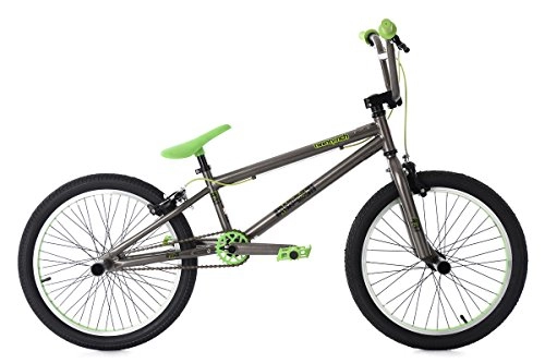 Road Bike : KS Cycling Freestyle BMX Bike 20" Twentyinch Anthracite-Green