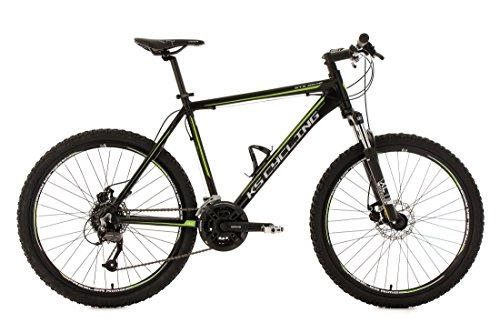 Road Bike : KS Cycling Hardtail Mountain Bike 26" GTX Black-Green 27 Gear
