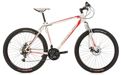 Road Bike : KS Cycling Hardtail Mountain Bike 27.5" / 650B Sharp White-Red 21 Gear