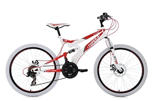 Road Bike : KS Cycling Youth's Bike 24" Topeka White-Red 21 Gears