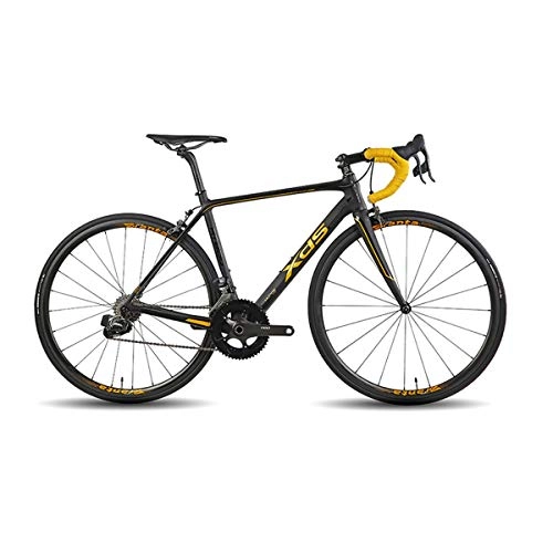 Road Bike : KUQIQI Road Bike, Ultra-light Carbon Fiber Road Bike, 22-speed 700C, Wireless Electronic Shifting Technology (Color : Black gold, Edition : 22 speed)