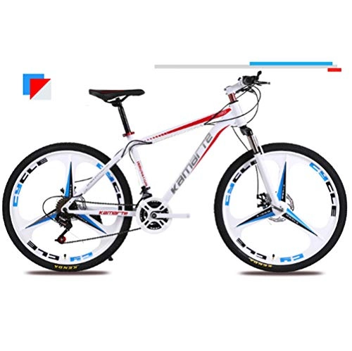 Road Bike : L&U Mountain Bike, 24 Speeds Mountain&Road Bicycle with 26inch Tire, Off-road special tire, Disc Brake and Full Suspension Fork-for men and women, T1WBR