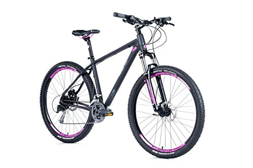 Road Bike : Leader Fox '1 / 4Inches 650B Alu Zero Bike Shimano Deore Disc Grey Purple Rh 51cm