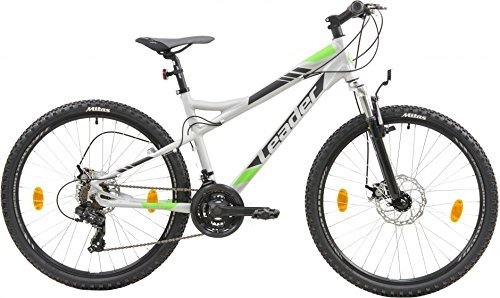 Road Bike : Leader Range-Quick 26 Inch 43 cm Men 21SP Disc Brake Silver